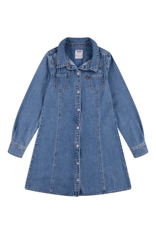 Robe chemise en jean - Bleu