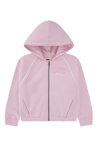Sweat à capuche - Blanc et rose