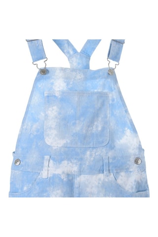 Salopette-short - Bleu