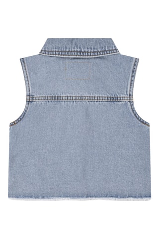 Veste sans manches en jean - Bleu