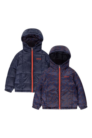 Blouson réversible à capuche - Bleu