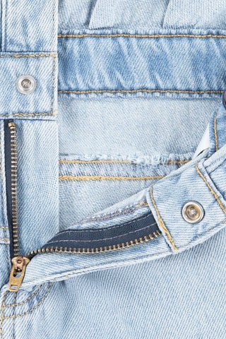 Robe trompe-l’œil en jean - Blanc, rouge et bleu