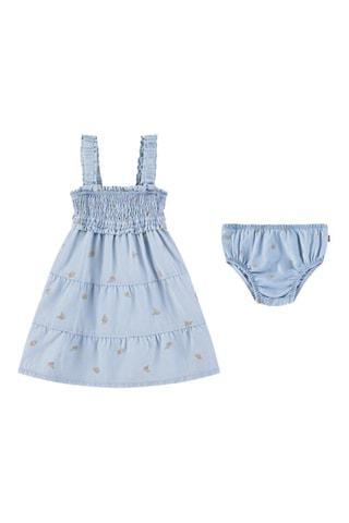 Robe et bloomer - Bleu et vert