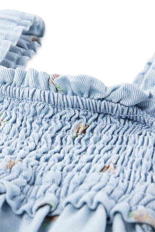Robe et bloomer - Bleu et vert