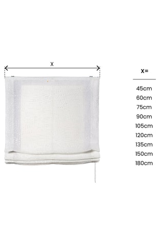 Tenda Linum Chaîne Texture Liscia - Bianco