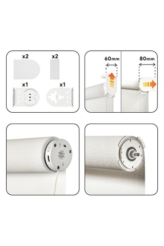 Estore elétrico Screen Pro Solar - Branco