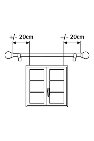 Asta per tenda Aros - Grigio