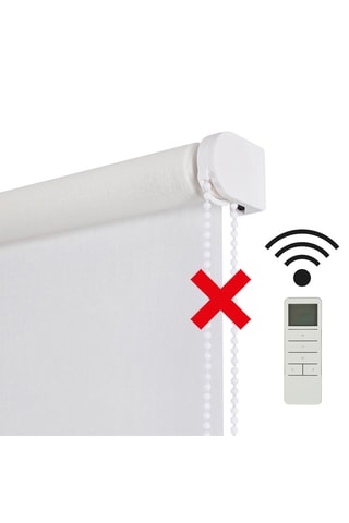 Tenda a rullo motorizzata filtrante Soft - Bianco