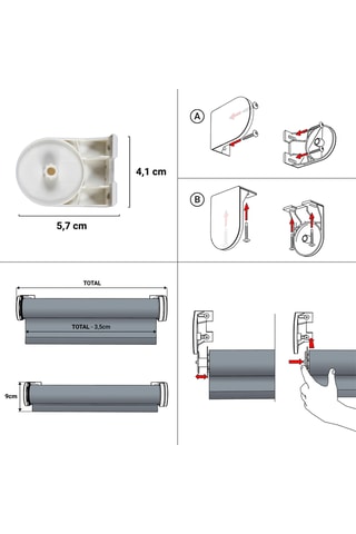 Tenda a rullo motorizzata filtrante Soft - Bianco