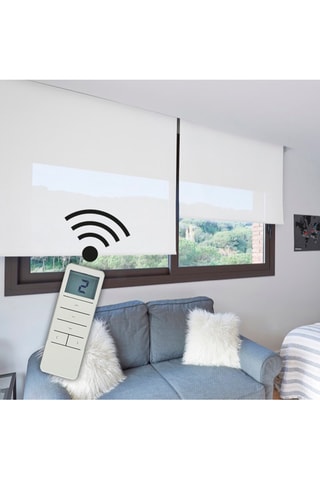 Estore de enrolar motorizado Screen - Branco