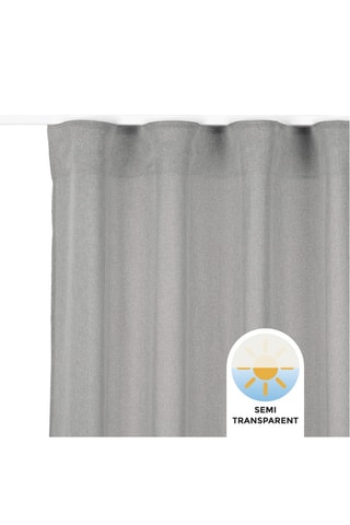 Tenda semitrasparente Stone - Grigio scuro