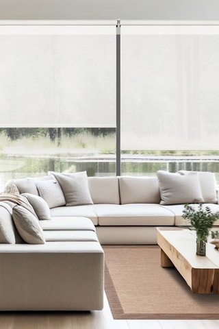 2 estores de enrolar solares XXL Screen Pro - Branco