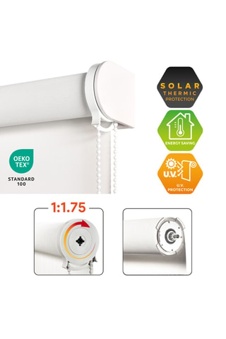2 estores de enrolar solares XXL Screen Pro - Branco