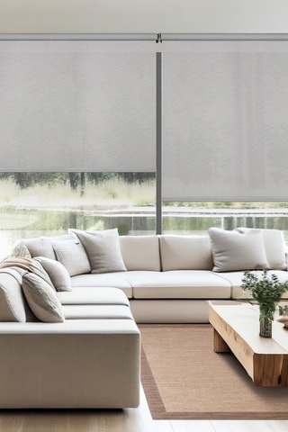 2 estores de enrolar solares XXL Screen Pro - Cinzento-escuro
