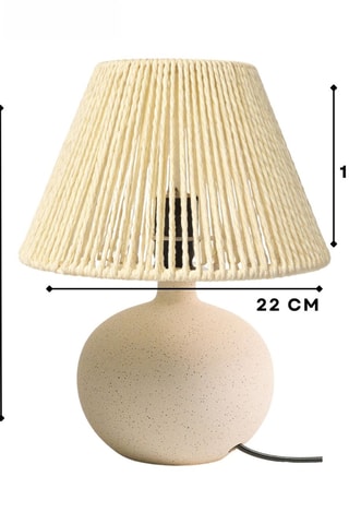 Keramsiche Tafellamp - Ecru - 40 W