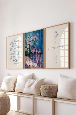 3 Wanddecoraties - 30 x 40 cm