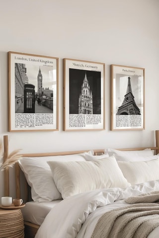 3 Wanddecoraties - 30 x 40 cm