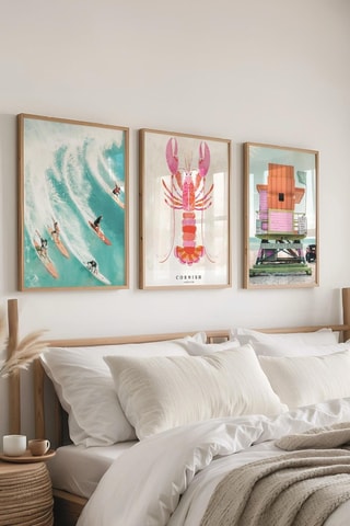 3 Wanddecoraties - 50 x 70 cm