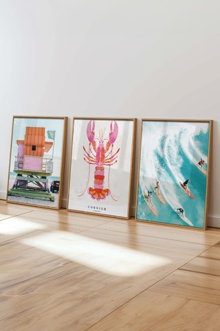3 Wanddecoraties - 50 x 70 cm