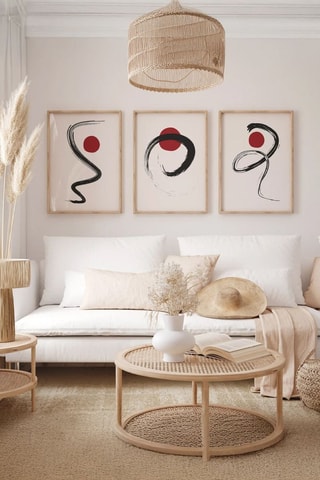 Tríptico de madera maciza - 50 x 70 cm