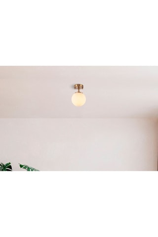 Plafondlamp - Goudkleurig en Geel - 15 W
