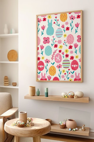 Massief Houten Wanddecoratie - 33 x 48 cm