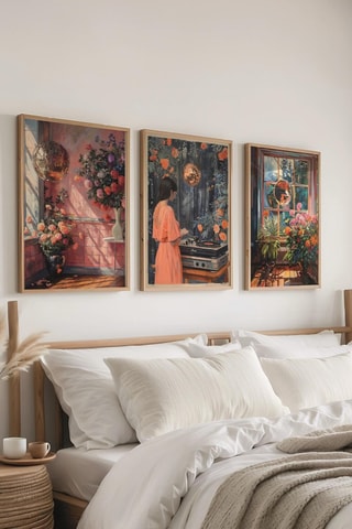 3 Wanddecoraties - 30 x 40 cm