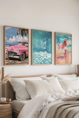 3 Wanddecoraties - 30 x 40 cm
