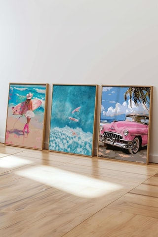 3 Wanddecoraties - 30 x 40 cm