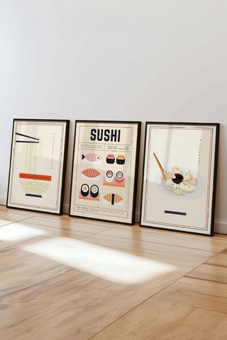 3 Wanddecoraties - 50 x 70 cm