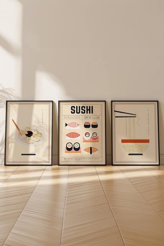 3 Wanddecoraties - 50 x 70 cm