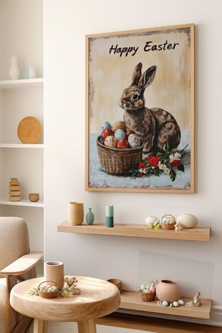Massief Houten Wanddecoratie - 50 x 70 cm