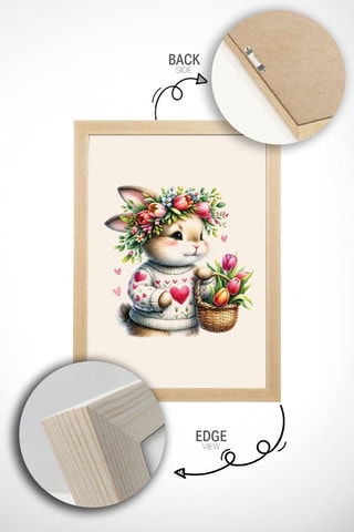 Massief Houten Wanddecoratie - 33 x 48 cm