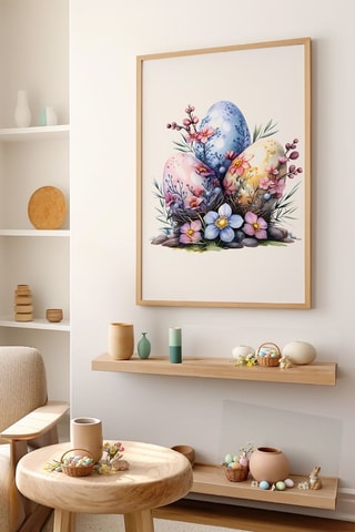 Massief Houten Wanddecoratie - 33 x 48 cm