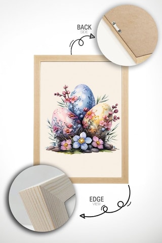 Massief Houten Wanddecoratie - 33 x 48 cm
