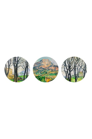 3 Wanddecoraties Paul Cézanne - 3 x (30 x 30 cm)