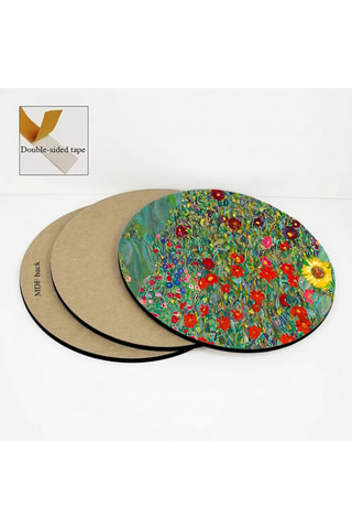 3 Wanddecoraties Gustav Klimt - 3 x (30 x 30 cm)