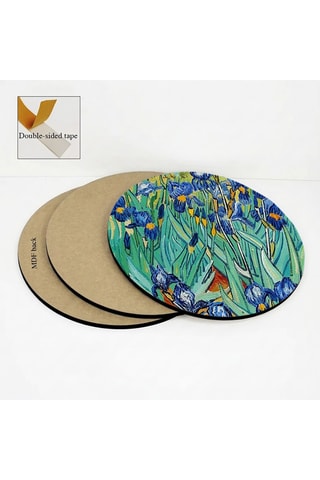 3 Wanddecoraties Vincent van Gogh - 3 x (30 x 30 cm)