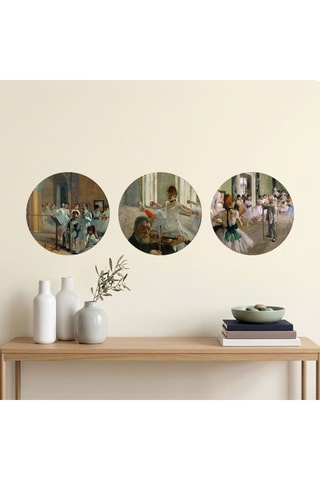 3 Wanddecoraties Edgar Degas - 3 x (30 x 30 cm)
