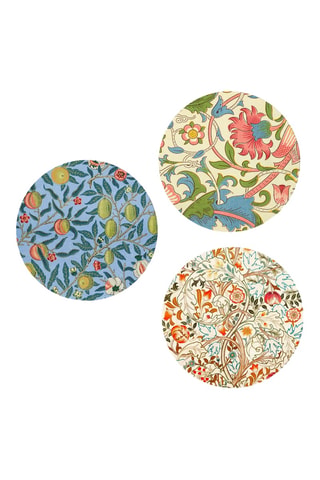 3 Wanddecoraties William Morris - 3 x (30 x 30 cm)
