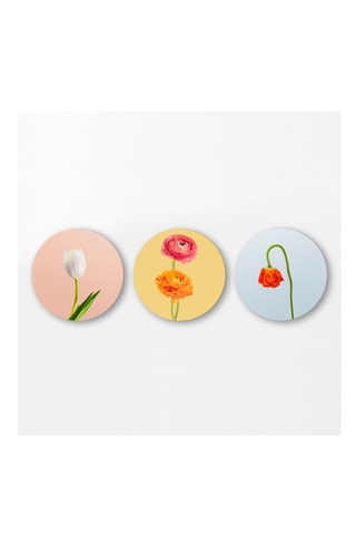 3 Wanddecoraties - 3 x (30 x 30 cm)