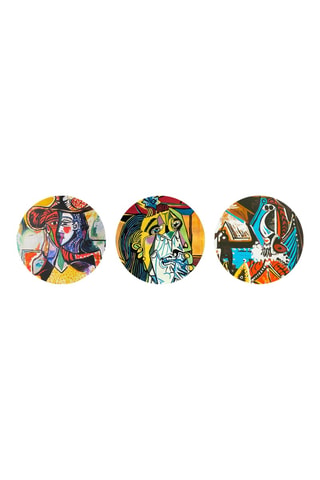 3 Wanddecoraties Pablo Picasso - 3 x (30 x 30 cm)