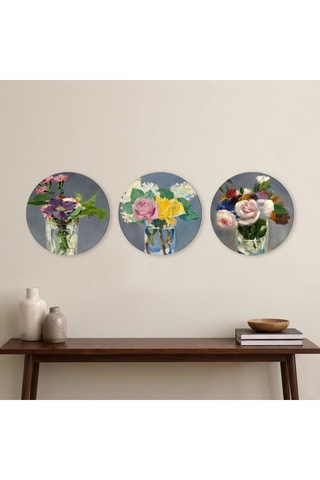 3 Wanddecoraties Edouard Manet - 3 x (30 x 30 cm)