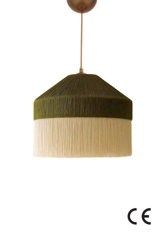 Hanglamp - kaki en ecru - 40 W