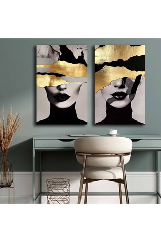2 Wanddecoraties - 45 x 70 cm
