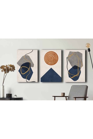 3 Wanddecoraties - 45 x 70 cm