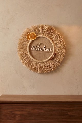 Wanddecoratie - 50 x 50 cm - Naturel