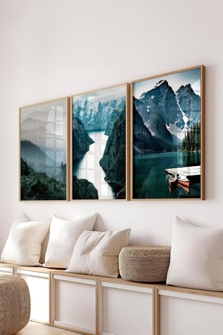 3 Wanddecoraties - 30 x 40 cm