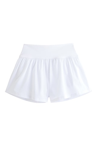 Short taille haute - Blanc