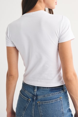 T-shirt cropped - Blanc